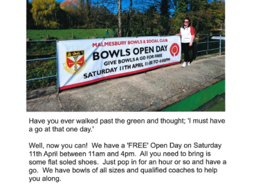Malmesbury Bowls &amp; Social Clun Open Day